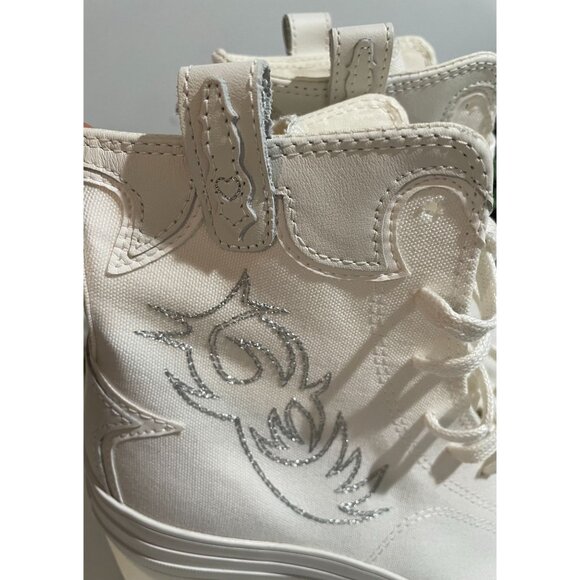 CONVERSE Chuck 70 De Luxe Heel Western Hi Platform A10335C Size Women’s 10.5 Whi - Picture 5 of 16